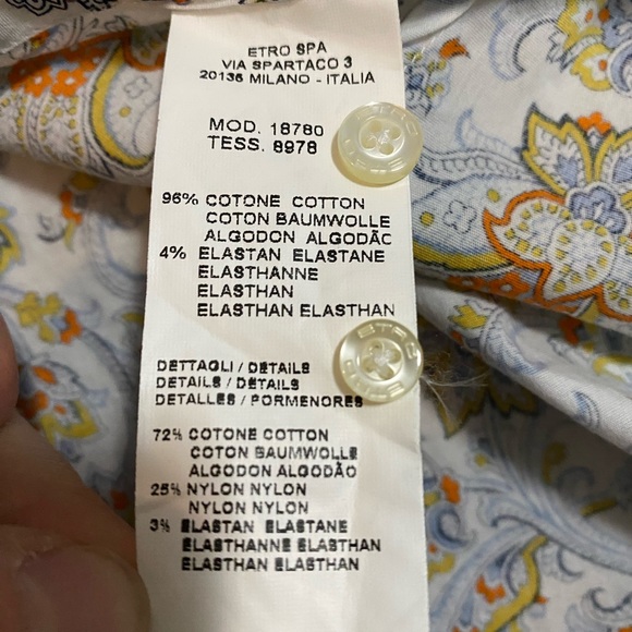 ETRO Original fitted shirt - Picture 11 of 12